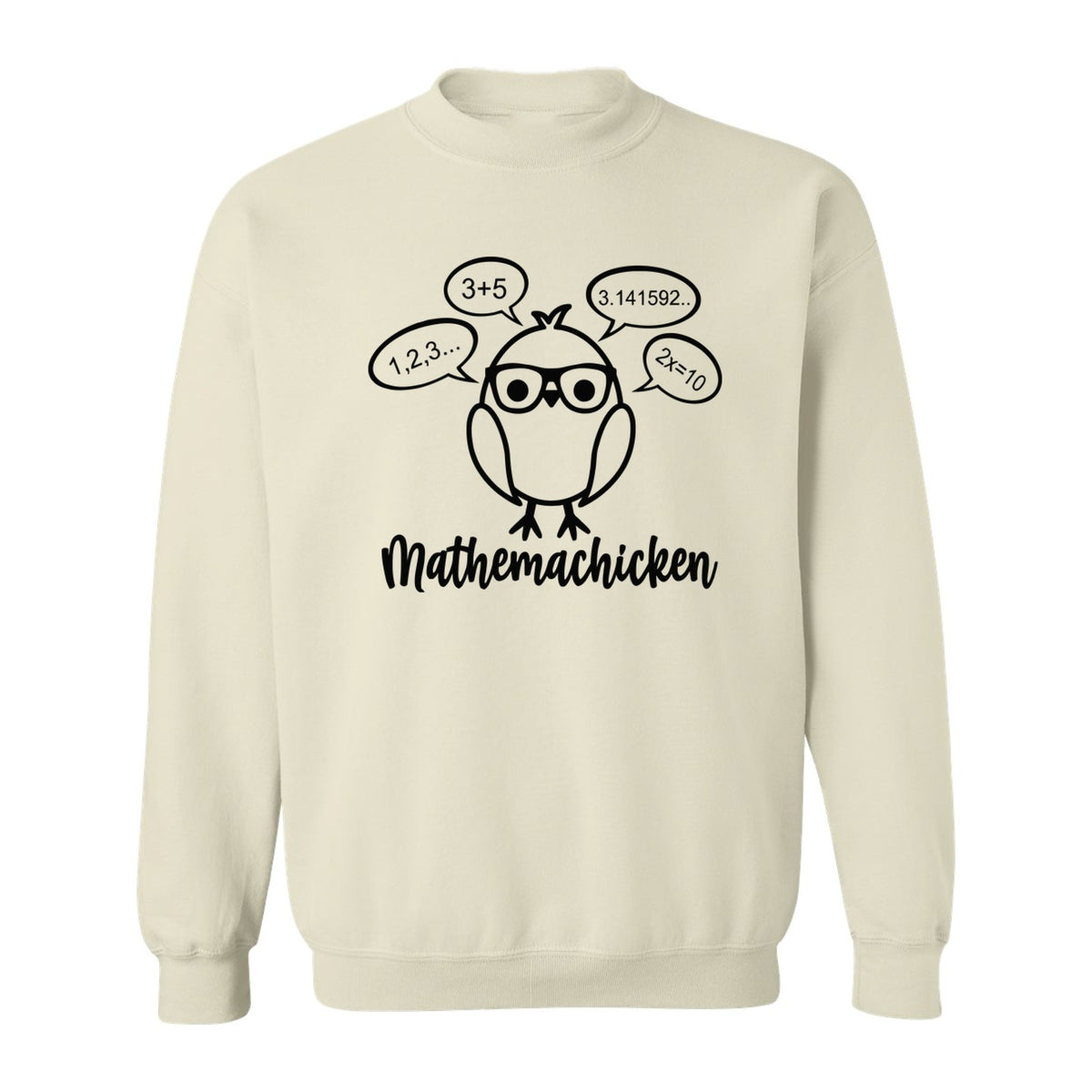 Math Teacher Sweatshirt, Funny Mathemachicken Design for Educators and Number Lovers