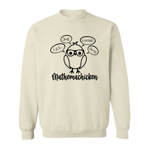 Math Teacher Sweatshirt, Funny Mathemachicken Design for Educators and Number Lovers