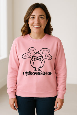 Math Teacher Sweatshirt, Funny Mathemachicken Design for Educators and Number Lovers