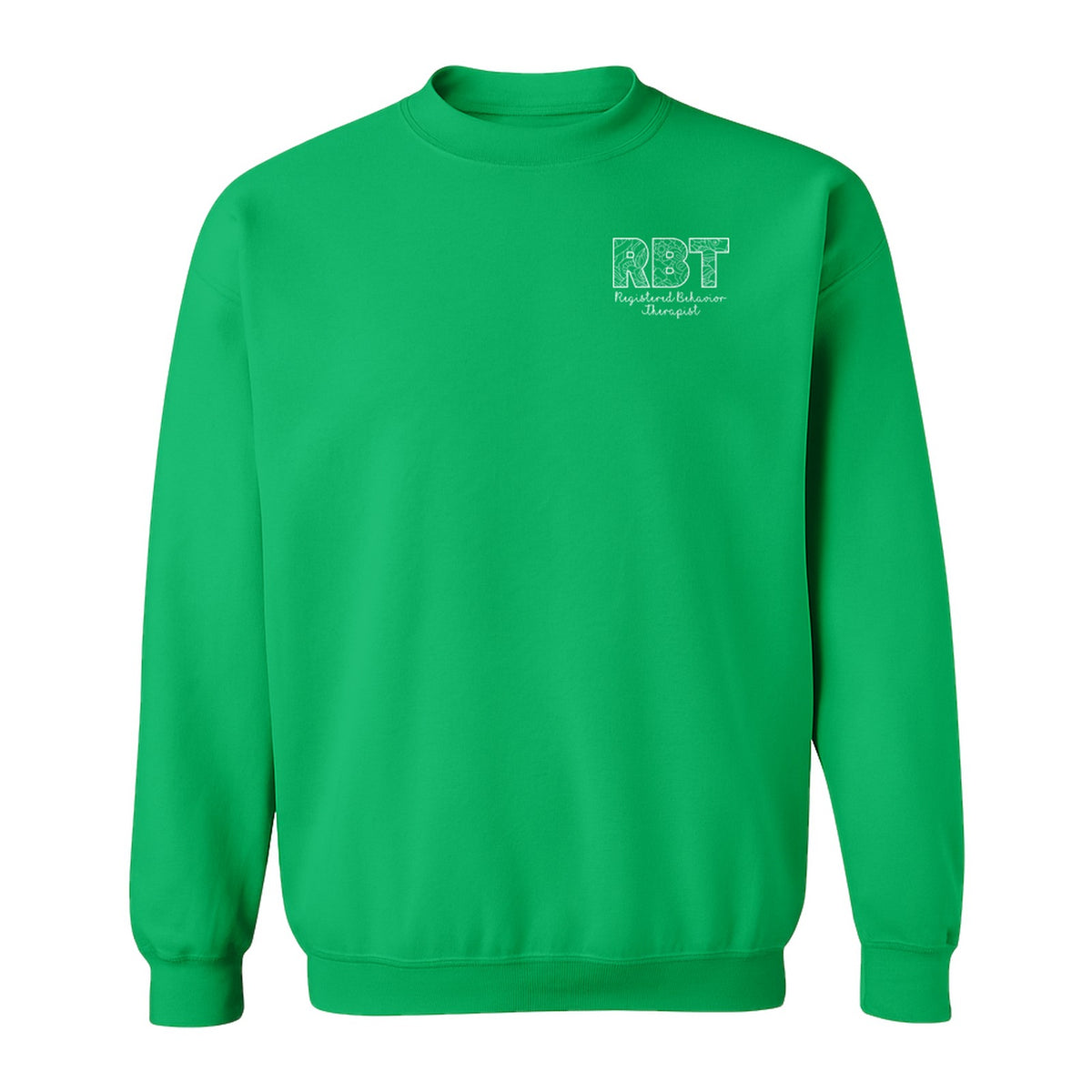 RBT Sweatshirt, Registered Behavior Therapist Pocket Design Crewneck for Therapy Professionals