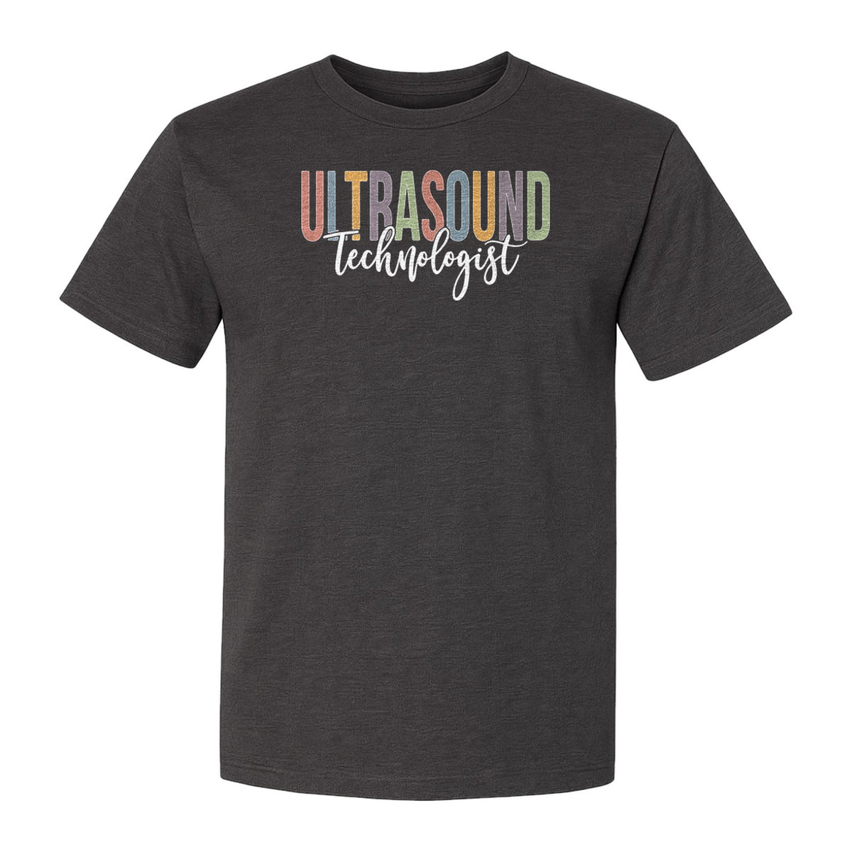 Ultrasound Technologist T-Shirt, Retro Lettering Tee for Sonographers and Medical Staff