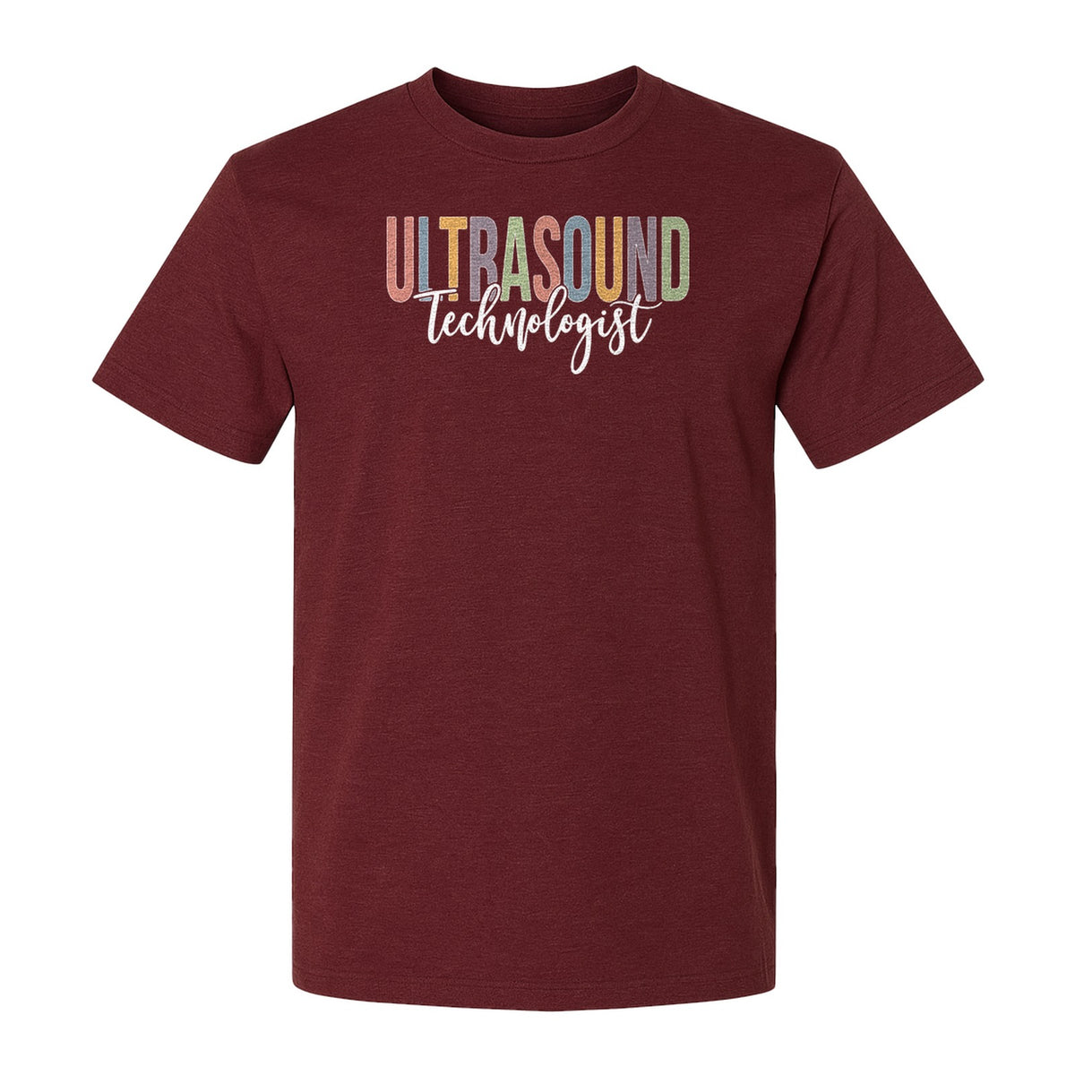 Ultrasound Technologist T-Shirt, Retro Lettering Tee for Sonographers and Medical Staff