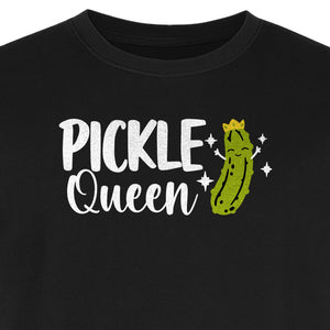 Pickle Queen T-Shirt, Funny Crowned Dill Graphic Tee for Food Lovers and Snack Fans