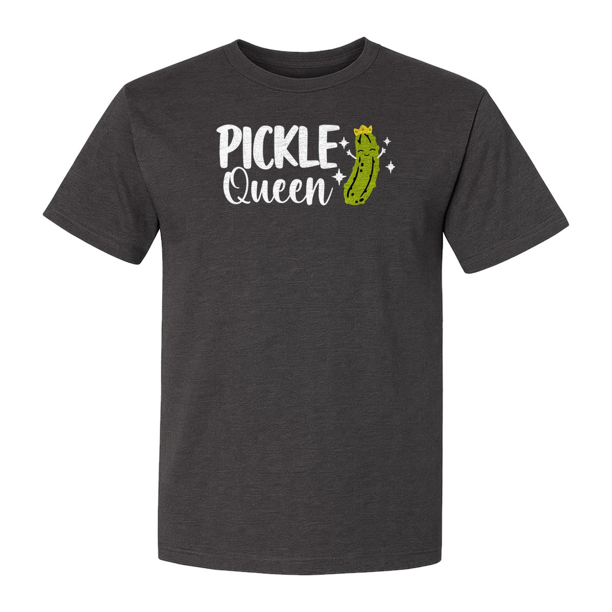 Pickle Queen T-Shirt, Funny Crowned Dill Graphic Tee for Food Lovers and Snack Fans