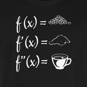Math Teacher T-Shirt, Coffee Derivative Equation Design for Calculus Educators and STEM Nerds