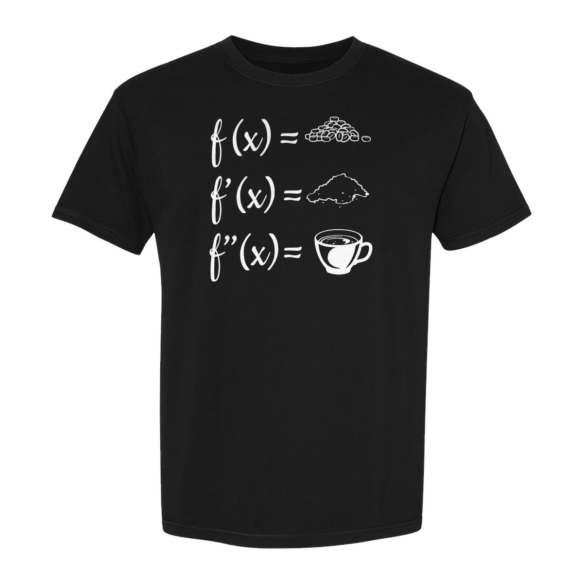 Math Teacher T-Shirt, Coffee Derivative Equation Design for Calculus Educators and STEM Nerds