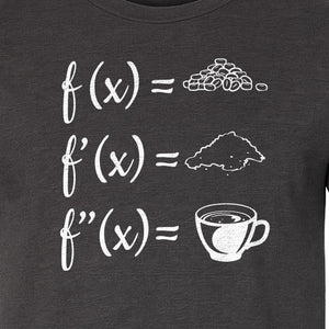 Math Teacher T-Shirt, Coffee Derivative Equation Design for Calculus Educators and STEM Nerds