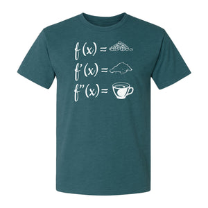 Math Teacher T-Shirt, Coffee Derivative Equation Design for Calculus Educators and STEM Nerds