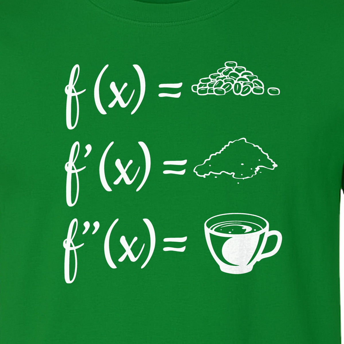 Math Teacher T-Shirt, Coffee Derivative Equation Design for Calculus Educators and STEM Nerds