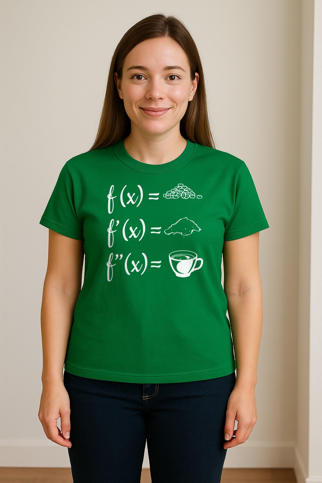 Math Teacher T-Shirt, Coffee Derivative Equation Design for Calculus Educators and STEM Nerds