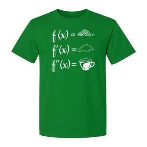 Math Teacher T-Shirt, Coffee Derivative Equation Design for Calculus Educators and STEM Nerds