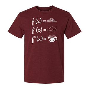 Math Teacher T-Shirt, Coffee Derivative Equation Design for Calculus Educators and STEM Nerds
