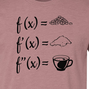 Math Teacher T-Shirt, Coffee Derivative Equation Design for Calculus Educators and STEM Nerds