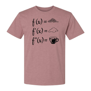 Math Teacher T-Shirt, Coffee Derivative Equation Design for Calculus Educators and STEM Nerds