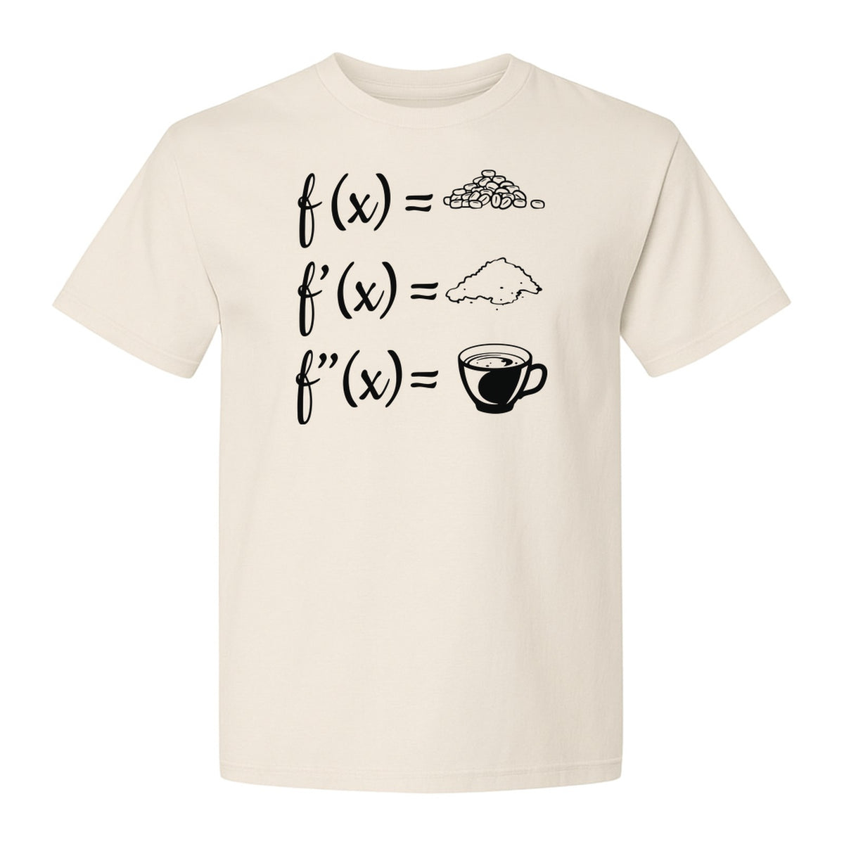 Math Teacher T-Shirt, Coffee Derivative Equation Design for Calculus Educators and STEM Nerds