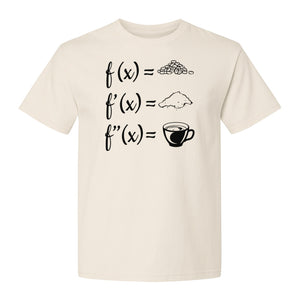 Math Teacher T-Shirt, Coffee Derivative Equation Design for Calculus Educators and STEM Nerds