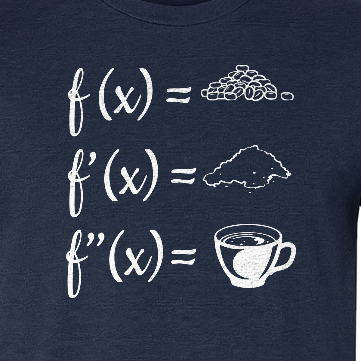 Math Teacher T-Shirt, Coffee Derivative Equation Design for Calculus Educators and STEM Nerds