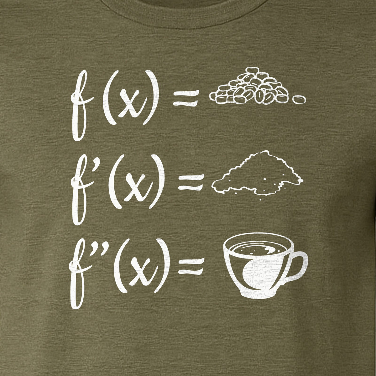 Math Teacher T-Shirt, Coffee Derivative Equation Design for Calculus Educators and STEM Nerds
