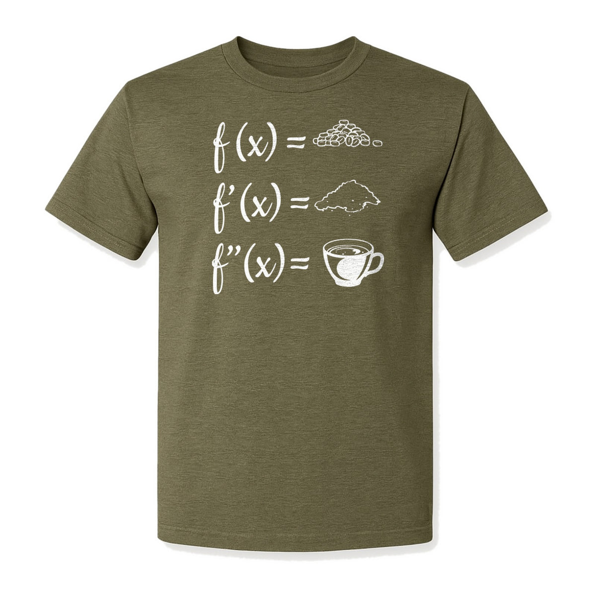 Math Teacher T-Shirt, Coffee Derivative Equation Design for Calculus Educators and STEM Nerds