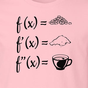 Math Teacher T-Shirt, Coffee Derivative Equation Design for Calculus Educators and STEM Nerds