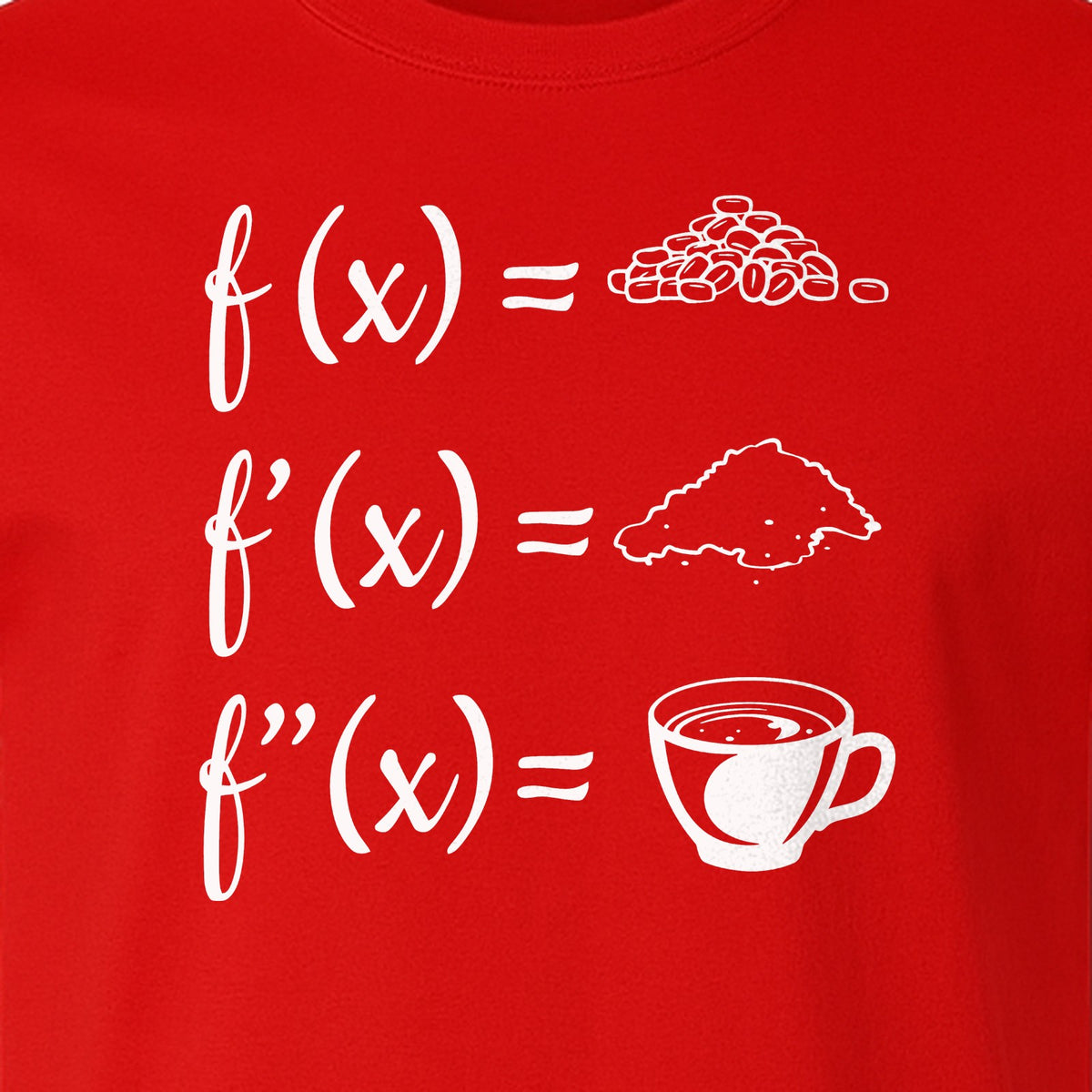 Math Teacher T-Shirt, Coffee Derivative Equation Design for Calculus Educators and STEM Nerds
