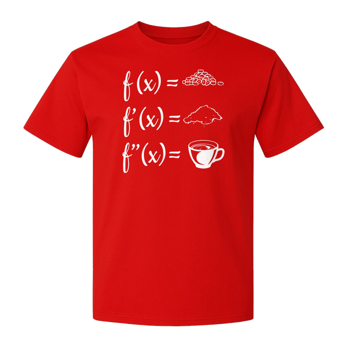 Math Teacher T-Shirt, Coffee Derivative Equation Design for Calculus Educators and STEM Nerds