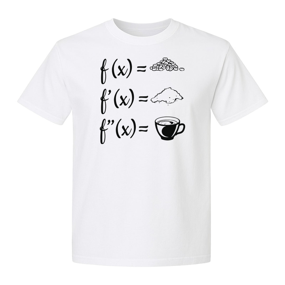 Math Teacher T-Shirt, Coffee Derivative Equation Design for Calculus Educators and STEM Nerds