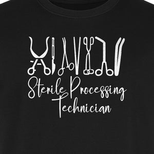 Sterile Processing Technician T-Shirt, Surgical Instrument Front Print for Medical Professionals