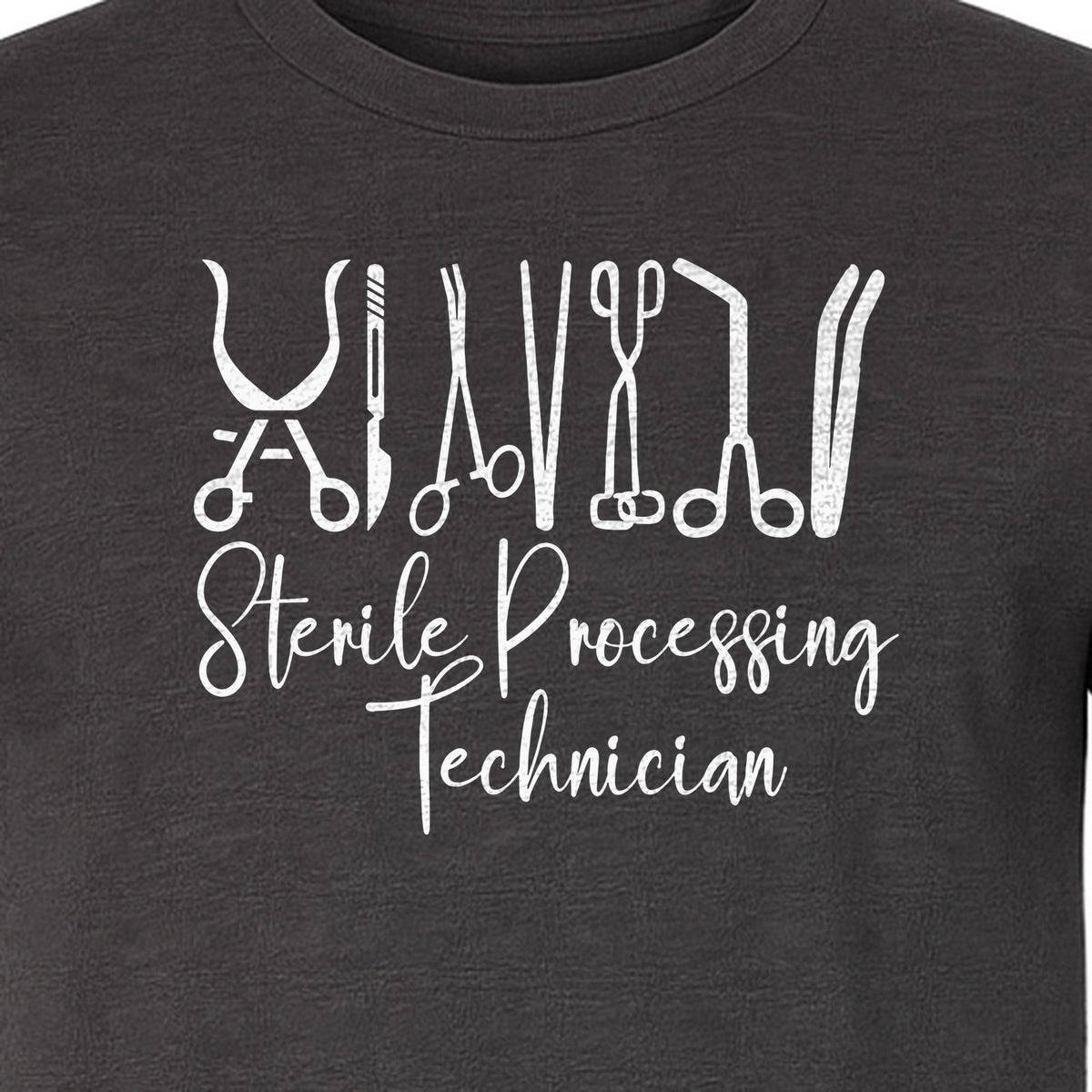 Sterile Processing Technician T-Shirt, Surgical Instrument Front Print for Medical Professionals