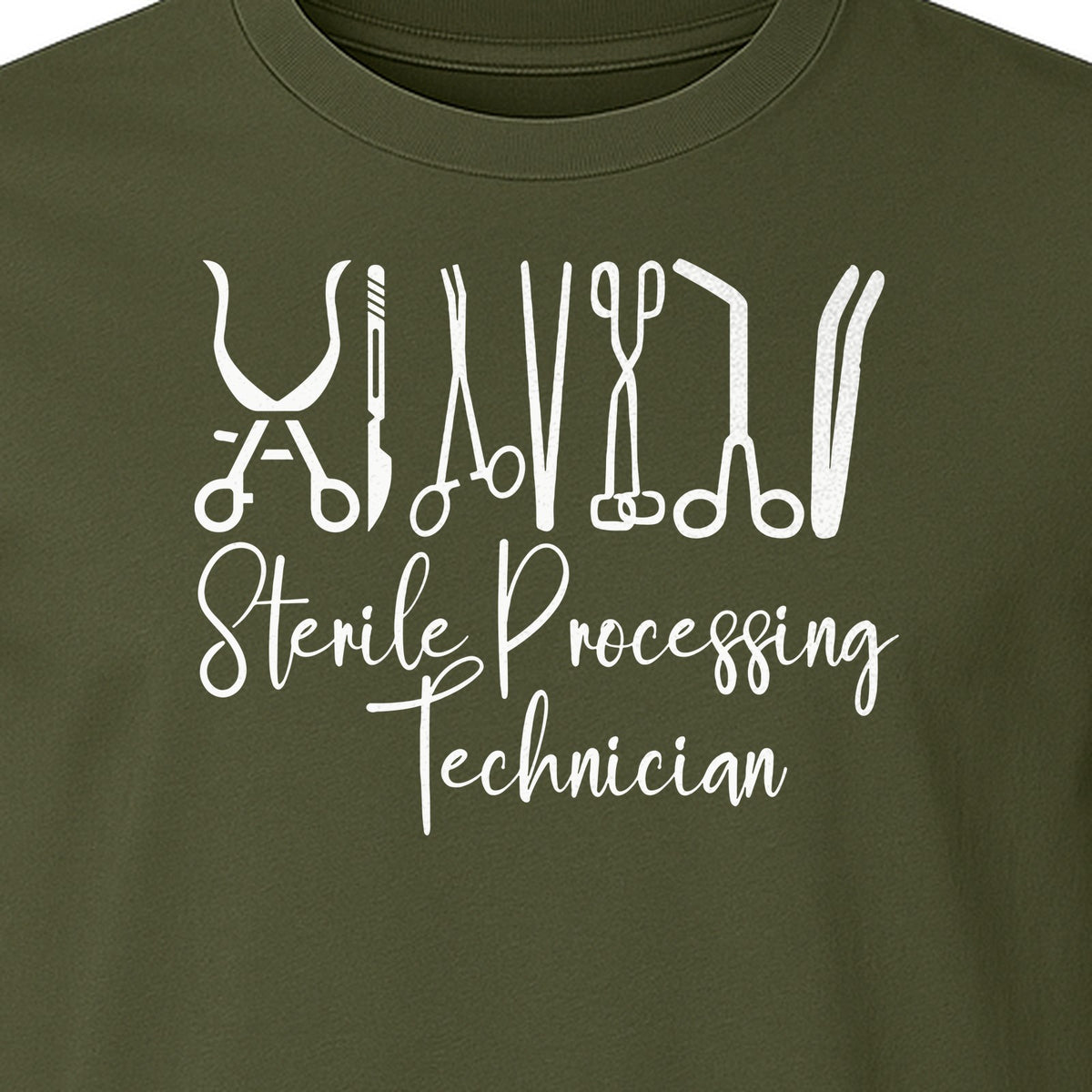 Sterile Processing Technician T-Shirt, Surgical Instrument Front Print for Medical Professionals