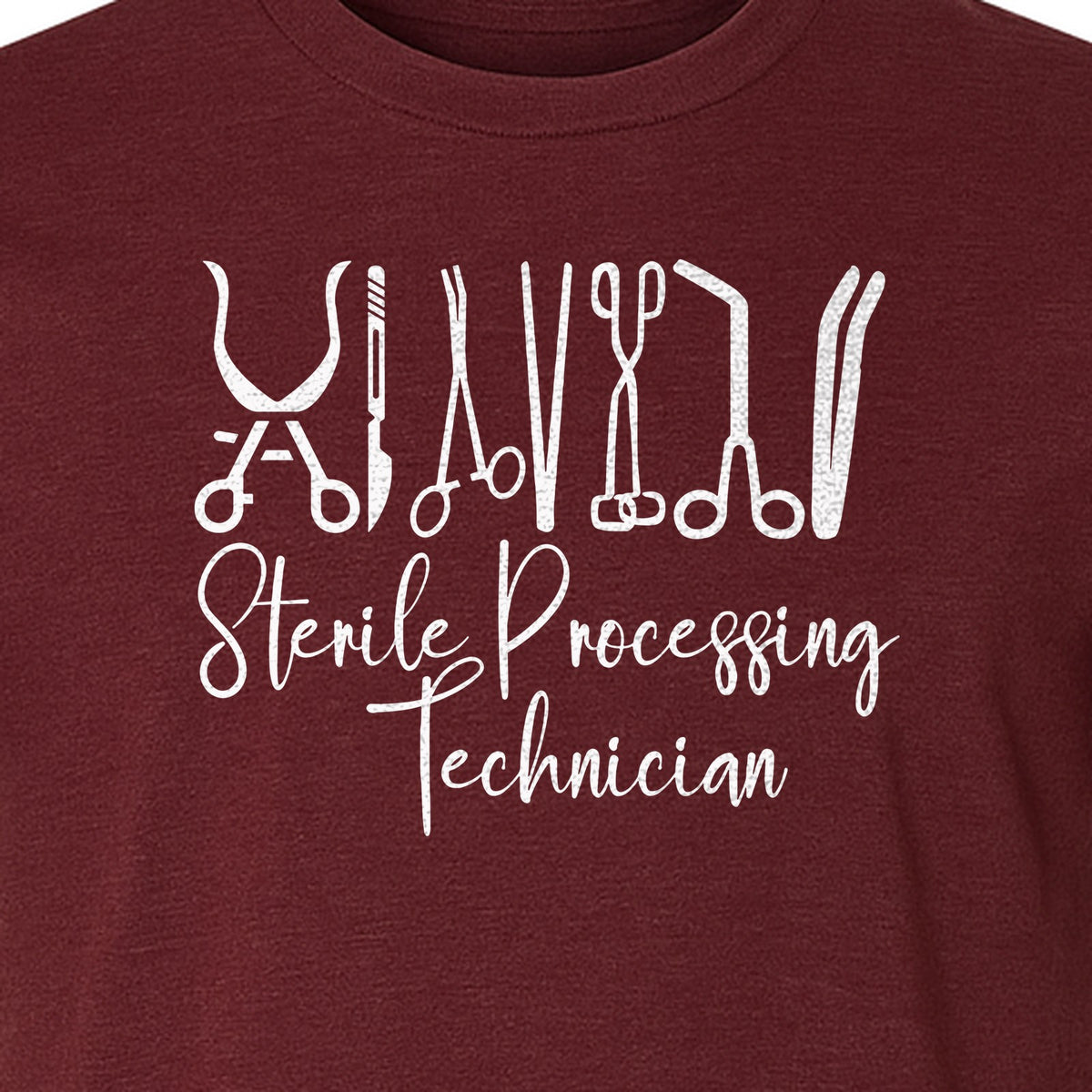 Sterile Processing Technician T-Shirt, Surgical Instrument Front Print for Medical Professionals