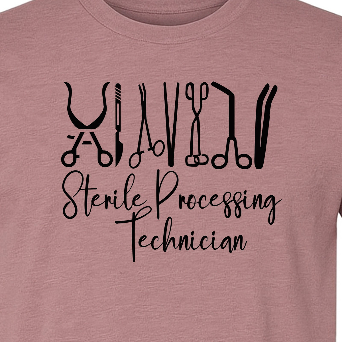 Sterile Processing Technician T-Shirt, Surgical Instrument Front Print for Medical Professionals