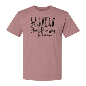 Sterile Processing Technician T-Shirt, Surgical Instrument Front Print for Medical Professionals