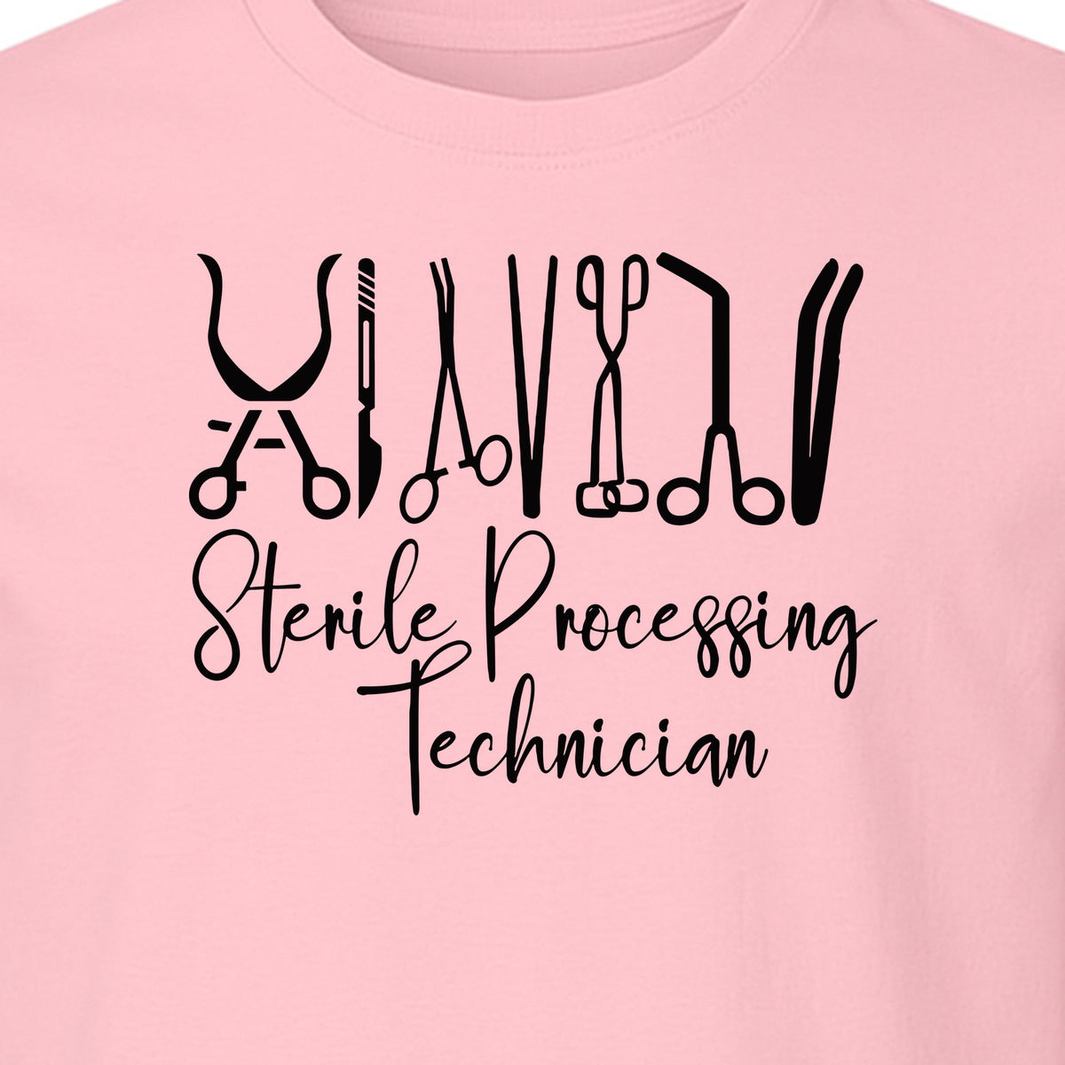 Sterile Processing Technician T-Shirt, Surgical Instrument Front Print for Medical Professionals