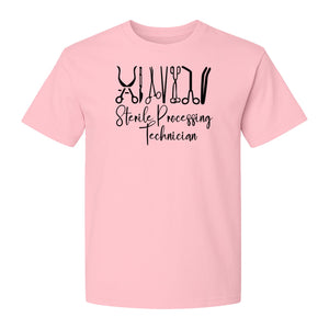 Sterile Processing Technician T-Shirt, Surgical Instrument Front Print for Medical Professionals