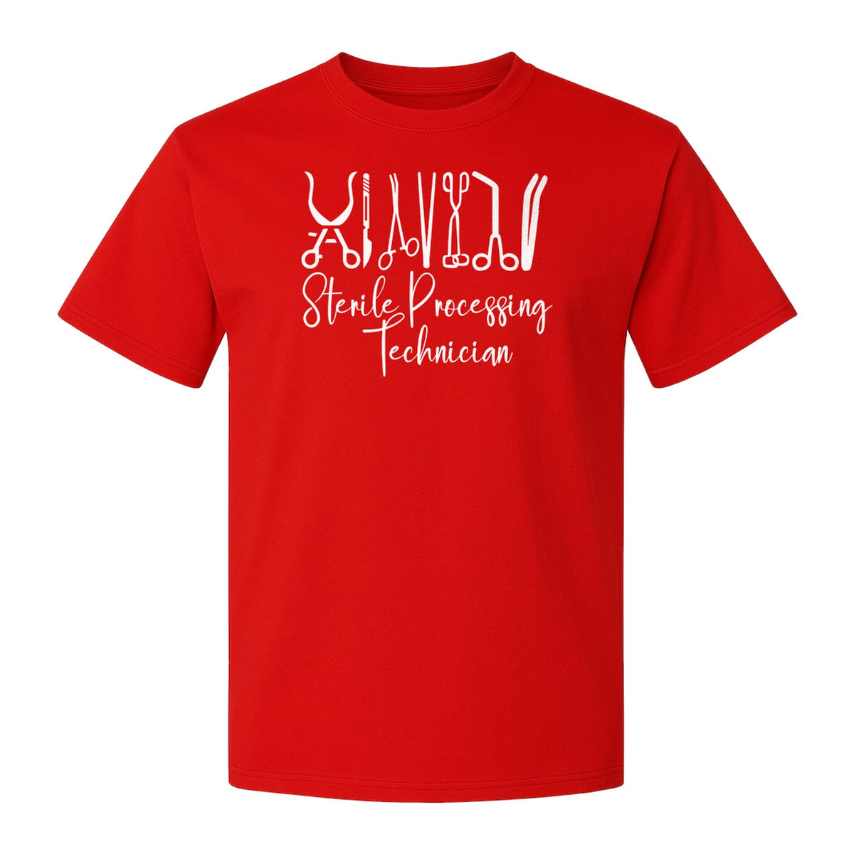 Sterile Processing Technician T-Shirt, Surgical Instrument Front Print for Medical Professionals