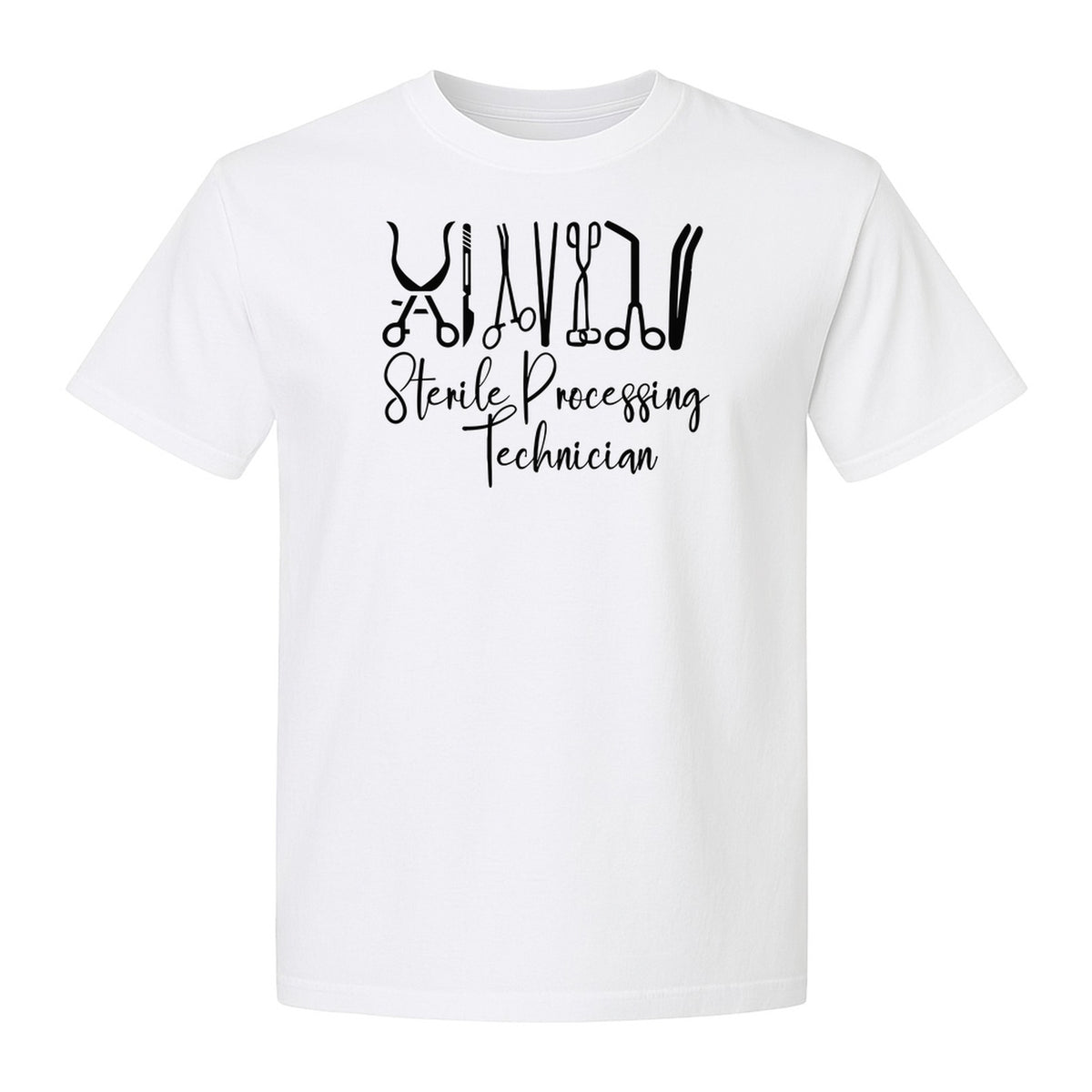 Sterile Processing Technician T-Shirt, Surgical Instrument Front Print for Medical Professionals