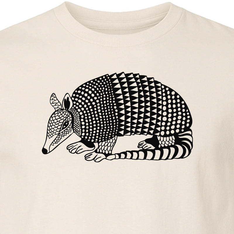 Armadillo T-Shirt, Geometric Southwest Animal Graphic for Nature Lovers, Hiking and Camping Trips