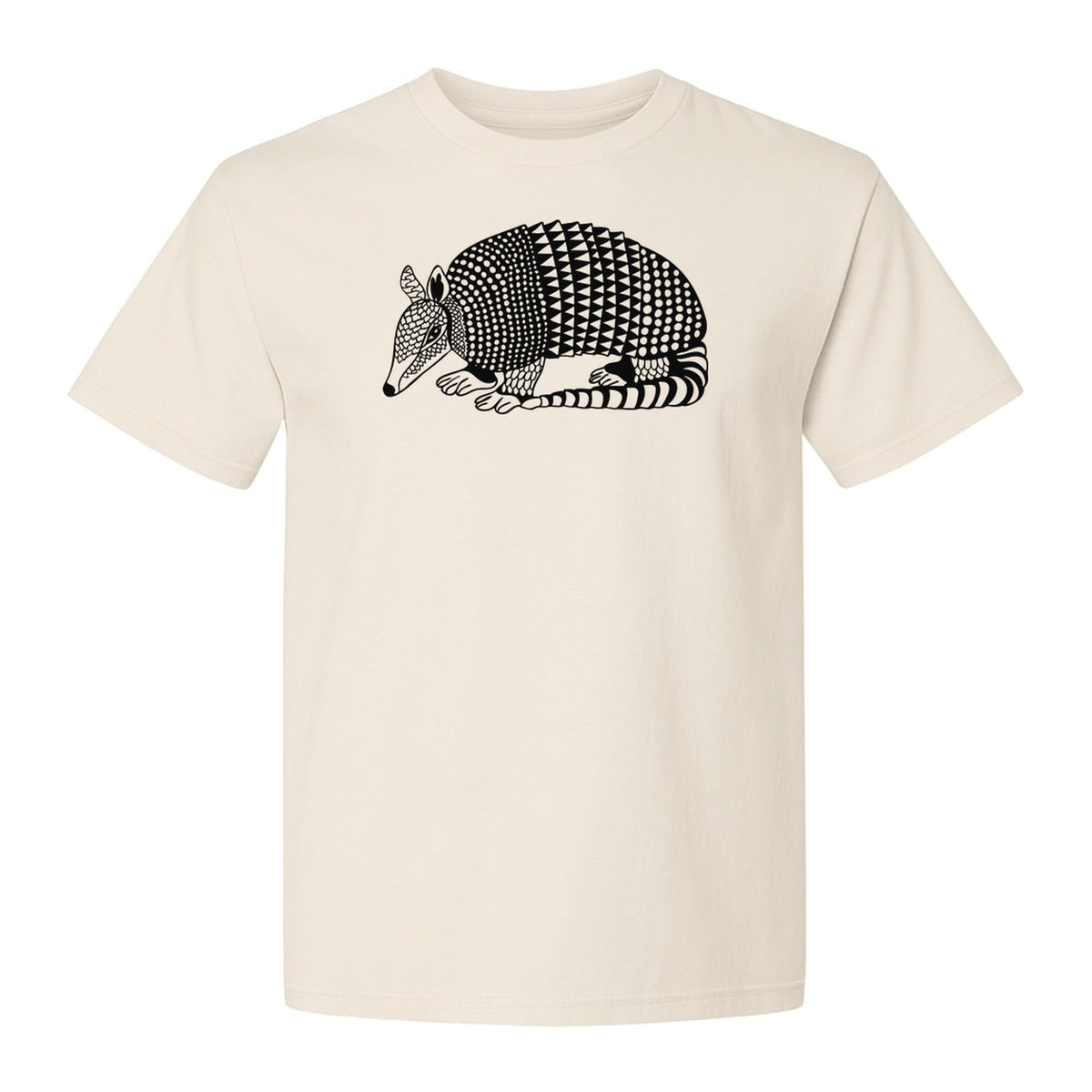 Armadillo T-Shirt, Geometric Southwest Animal Graphic for Nature Lovers, Hiking and Camping Trips