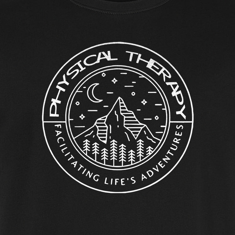 Physical Therapy T-Shirt, Mountain Badge Design for Therapists and DPT Graduates