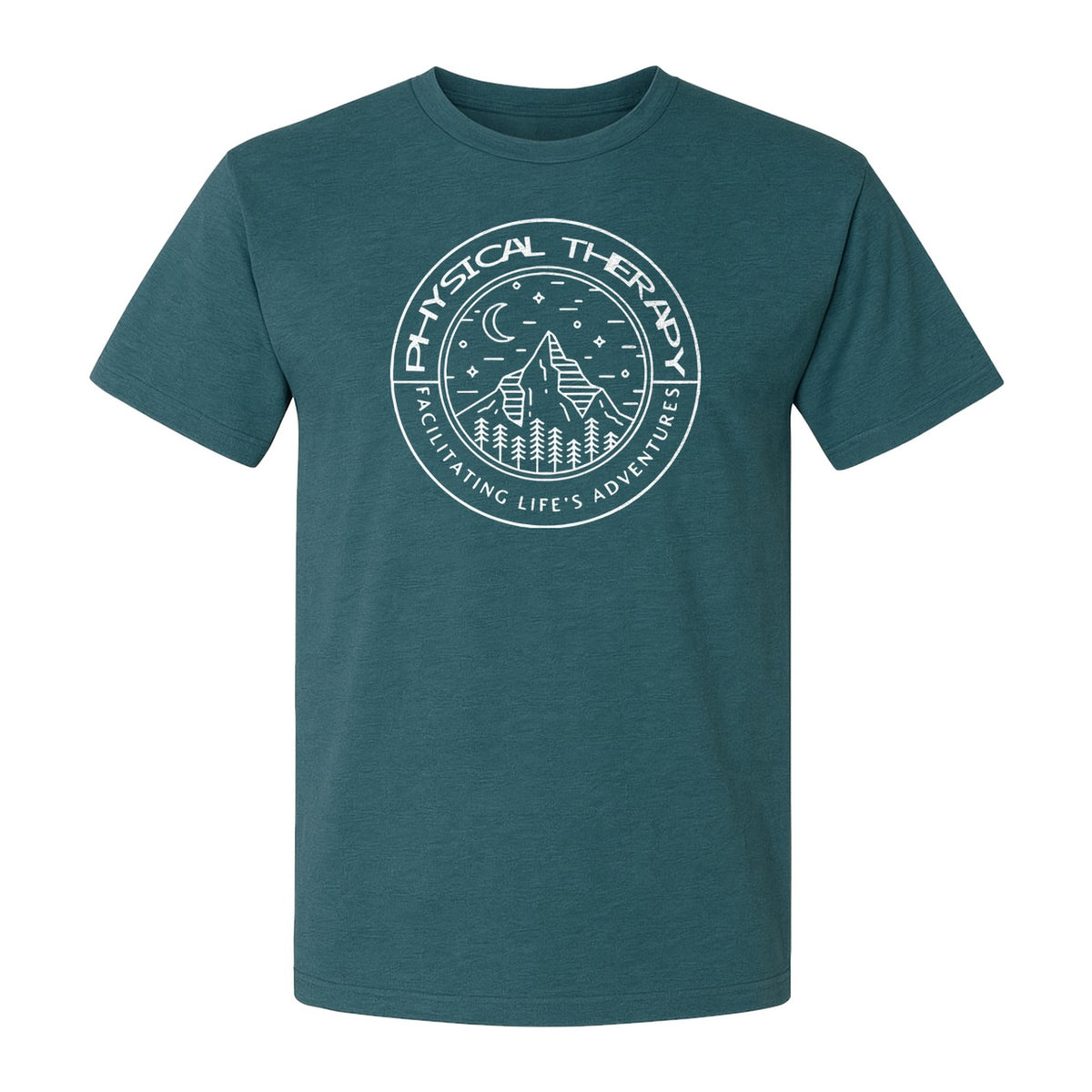Physical Therapy T-Shirt, Mountain Badge Design for Therapists and DPT Graduates