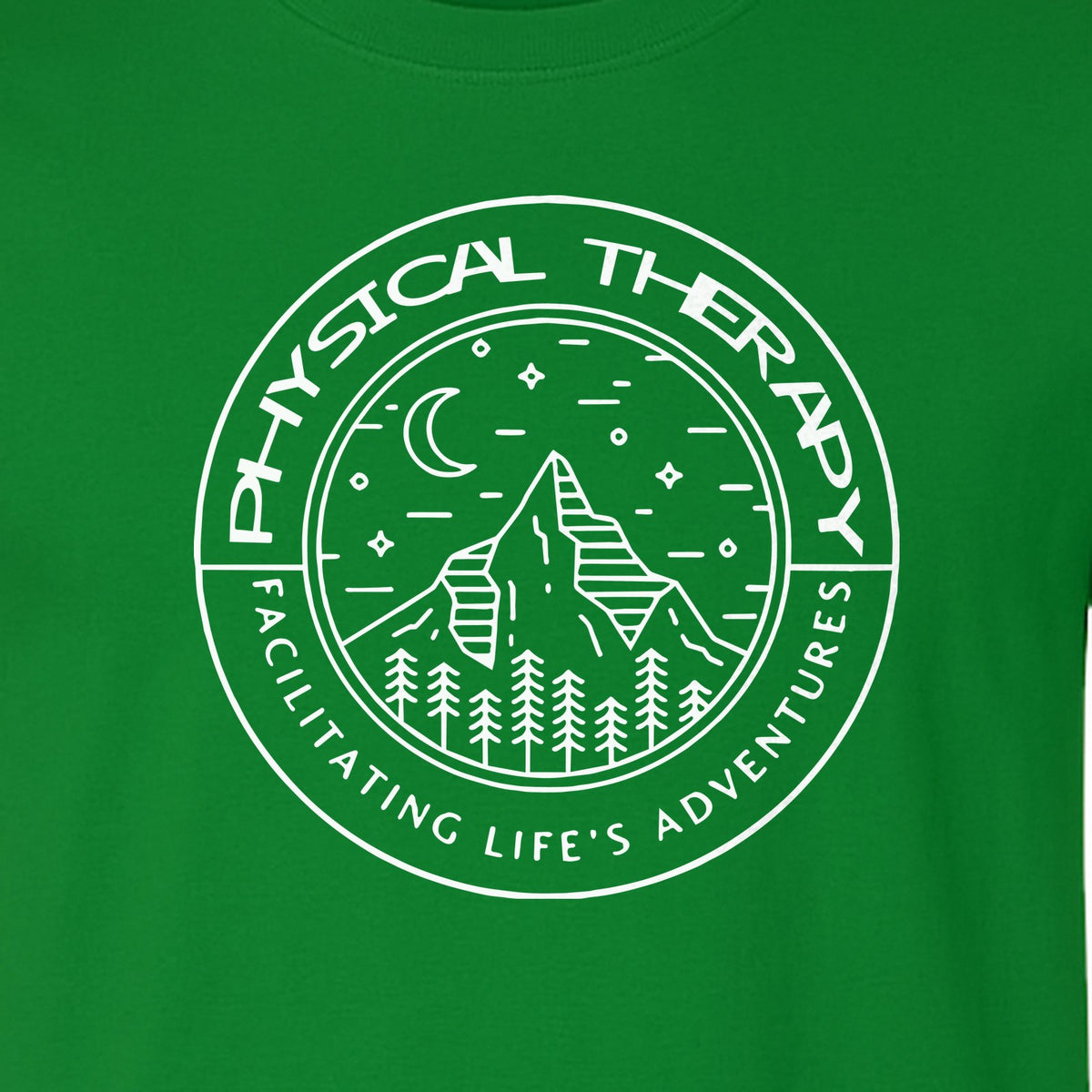 Physical Therapy T-Shirt, Mountain Badge Design for Therapists and DPT Graduates