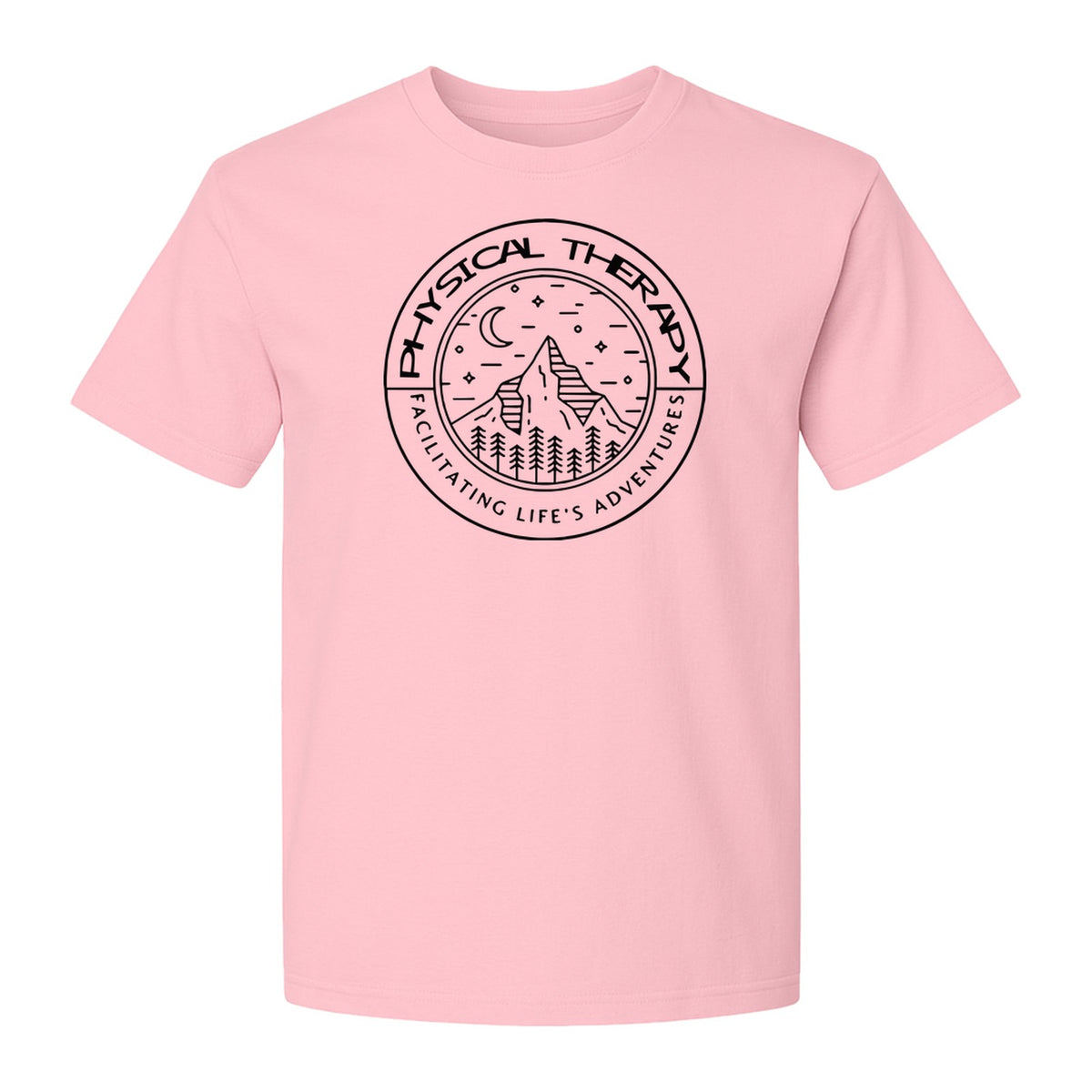 Physical Therapy T-Shirt, Mountain Badge Design for Therapists and DPT Graduates