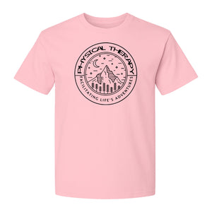 Physical Therapy T-Shirt, Mountain Badge Design for Therapists and DPT Graduates