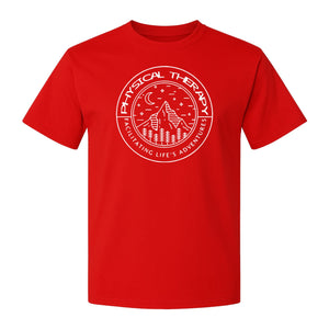 Physical Therapy T-Shirt, Mountain Badge Design for Therapists and DPT Graduates