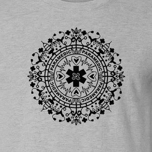 Paramedic T-Shirt, Mandala Medical Graphic for EMS and Healthcare Workers