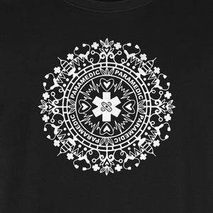 Paramedic T-Shirt, Mandala Medical Graphic for EMS and Healthcare Workers