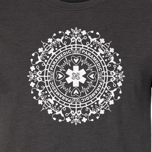 Paramedic T-Shirt, Mandala Medical Graphic for EMS and Healthcare Workers