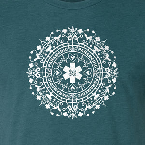Paramedic T-Shirt, Mandala Medical Graphic for EMS and Healthcare Workers