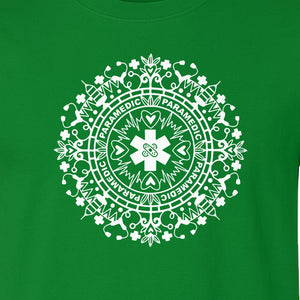 Paramedic T-Shirt, Mandala Medical Graphic for EMS and Healthcare Workers